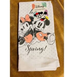 Mickey & Minnie Hello Spring (2) Pk. Kitchen Towels